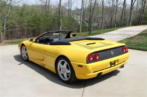 Sell used 1998 FERRARI 355 F1 SPIDER CONVERTIBLE / YELLOW / BLACK TOP / BLACK LEATHER in ...