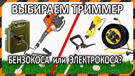 Электрокоса или бензокоса – ручной садовый триммер, какой лучше выбрать ...