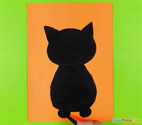 Easy Peasy Halloween Cat Painting Tutorial - Easy Peasy and Fun