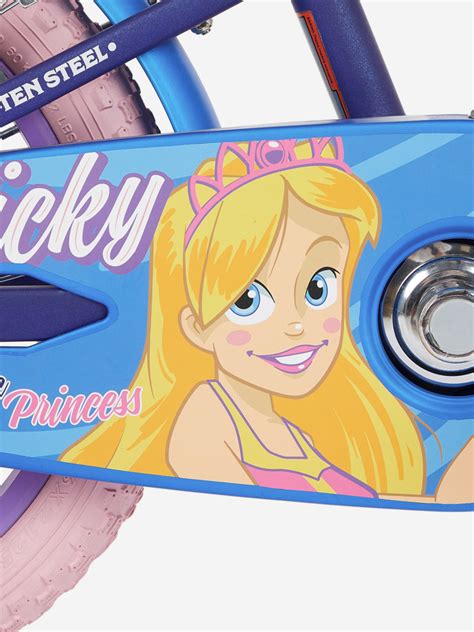 Велосипед для девочек Stern Vicky 16" 2024 фиолетовый/розовый цвет ...