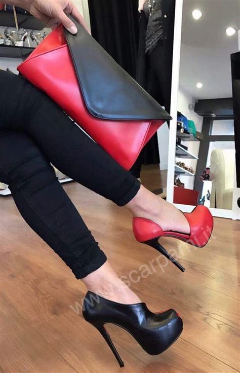 black & red heels I Love My Shoes, Dream Shoes, Crazy Shoes, Stilettos ...