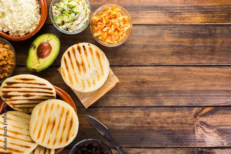 Venezuelan typical food, Arepas Stock Photo | Adobe Stock