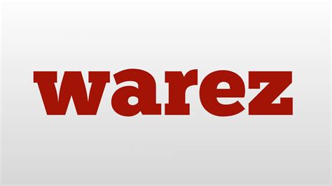 warez meaning and pronunciation - YouTube