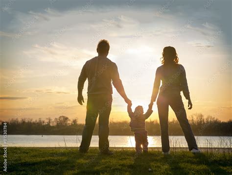 family  sunset stock photo adobe stock