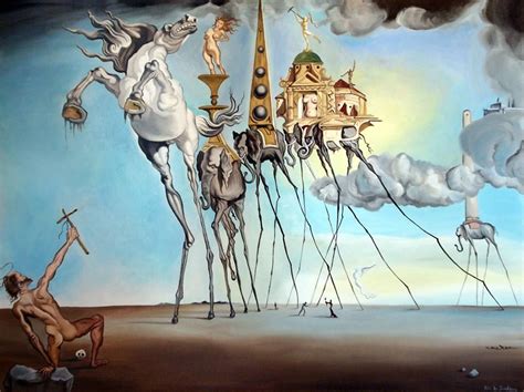 Salvador Dali: The Temptation of St. Anthony | Dali artwork, Dali art ...