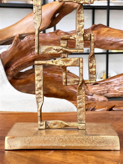 statue figure square metal statue decor gift decoration etsy