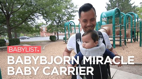 BabyBjorn Miracle Baby Carrier Review - Babylist - YouTube
