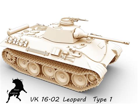VK 16-02 Leopard prototype 1 3D Model .max .obj .fbx - CGTrader.com