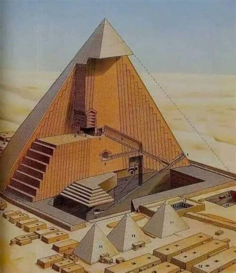 Diagram of the inside of the ancient pyramid of Giza! : r/BeAmazed
