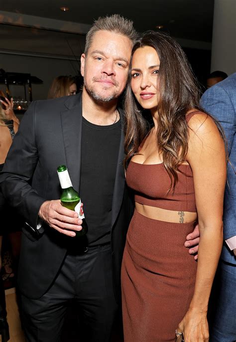 Matt Damon shares the advice wife Luciana gave him after he fell into a