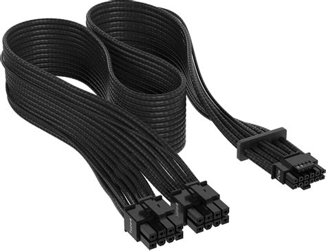 CORSAIR 2’ Premium Individually Sleeved 12+4pin PCIe Gen 5 Type-4 600W ...