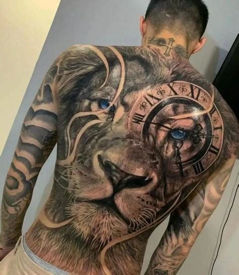 Tatuagem Leao Na Costa - tatuagem-hiperrealista-de-leao-nas-costas-1 | Lion back tattoo, Lion ...