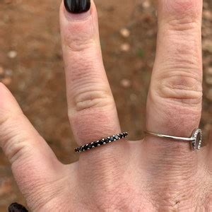 Cubic Zirconia Princess Cut Full Eternity Ring Anniversary | Etsy