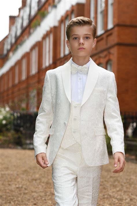 Boys Ivory Plus Fit Communion Tuxedo in the UK