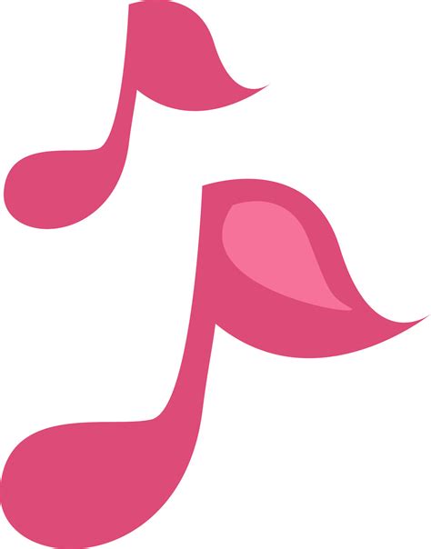 Pink music notes, illustration, vector, on a white background. 13691923 ...