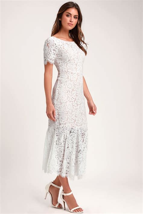 white lace dress outfit ideas