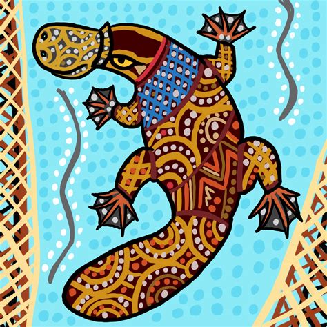 Aboriginal Art #Australia #aboriginalart #platypus Aboriginal Art ...