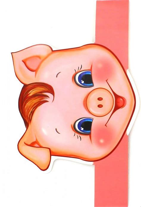 Маска поросенка на голову для сказки — Все для детского сада | Simple ...