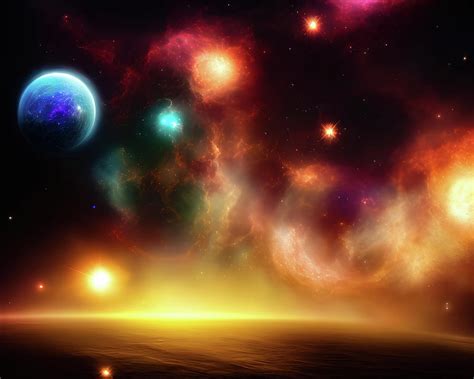 Outer Space digital art 009 Digital Art by VR Vision Studios - Fine Art ...
