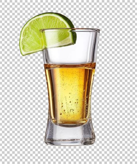 Tequila Shot Isolated on Transparent Background | Premium AI-generated PSD