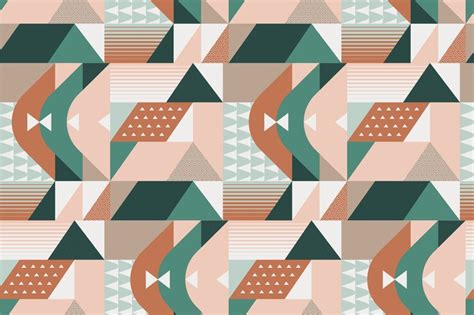 Free Vector | Flat design muted colors pattern illustration