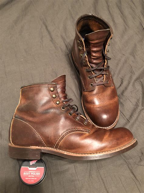 My 3343’s after applying Red Wing boot polish, which isn’t a product I ...