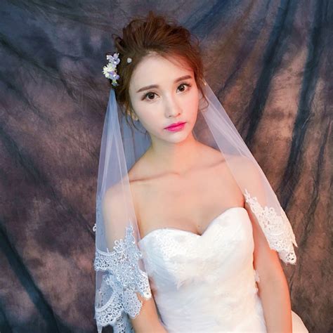 Simple Veil, Single Veil, Short Wedding Veil on Luulla