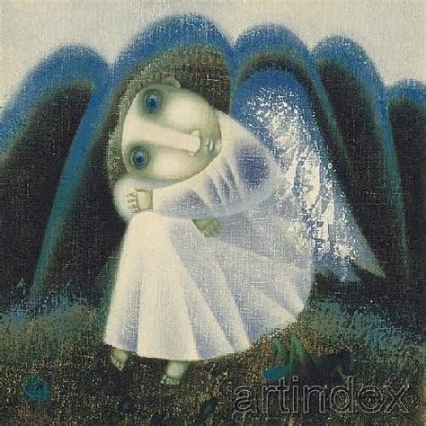 Artistic Painting of a Woman in White