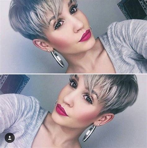 окрашивание коротких волос: фото 25 | Short hair cuts, Grey hair dye ...