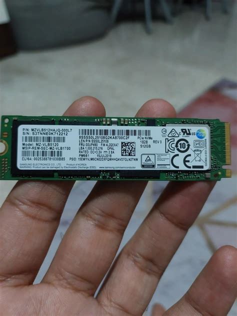 Samsung 512GB m.2 NVME ssd PM981 same as evo 980 pro OEM version ...