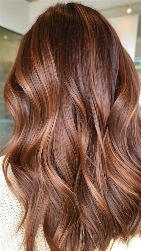 Brown Copper Hair With Highlights - Cowboy Copper Warm Dark Brunette Update