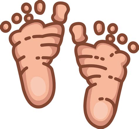 Baby feet - Free vector clipart images on creazilla.com