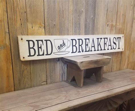 Bed and Breakfast Rustic Wood Sign Kitchen Cabin Lodge | Etsy