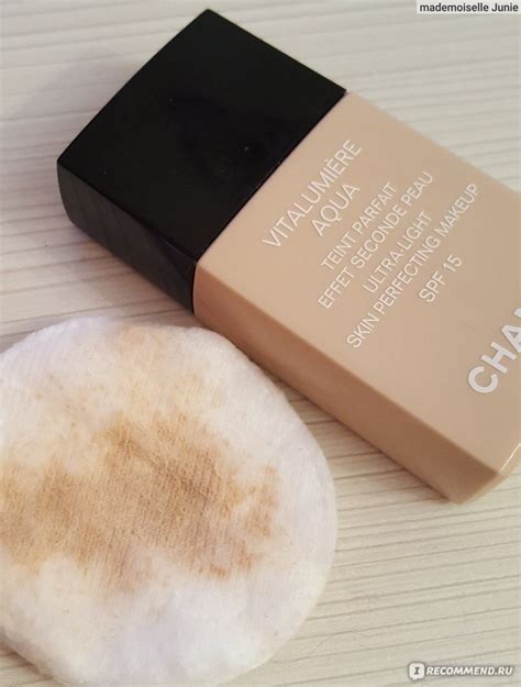 Тональный флюид Chanel Vitalumiere Aqua - «Легкий флюид с оттенком ...