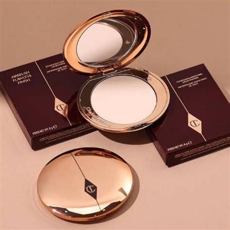 charlotte tilbury airbrush flawless finish powder  fair medium