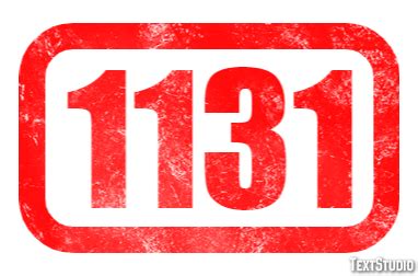1131 Text Effect and Logo Design Number
