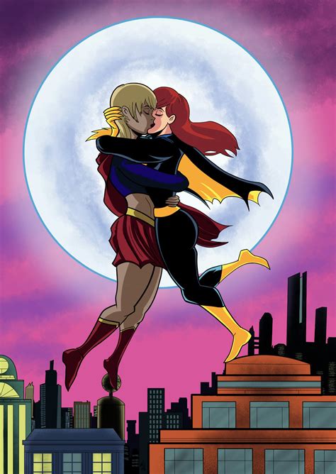Batgirl And Supergirl Love