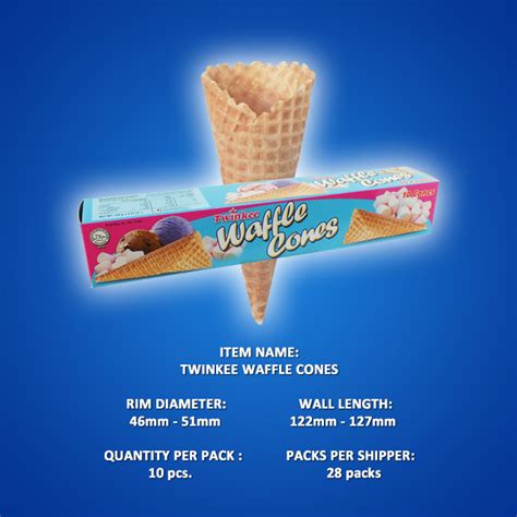 Twinkee Waffle Cone 10’s - New Star Apa Corporation | Best Ice Cream Cones