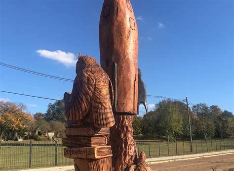 Artist Transforms Tree Trunk Into 'Playful Sculpture' • Mississippi ...