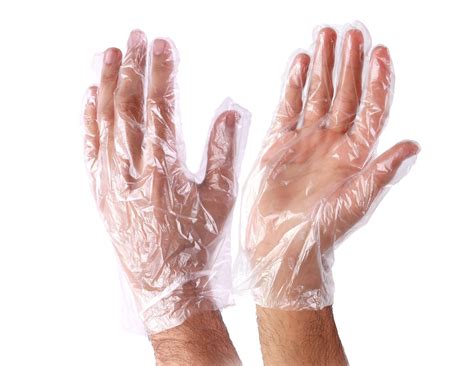 DISPOSABLE POLYETHYLENE CLEAR PLASTIC GLOVES Pack of 100 Pcs (50 Pairs