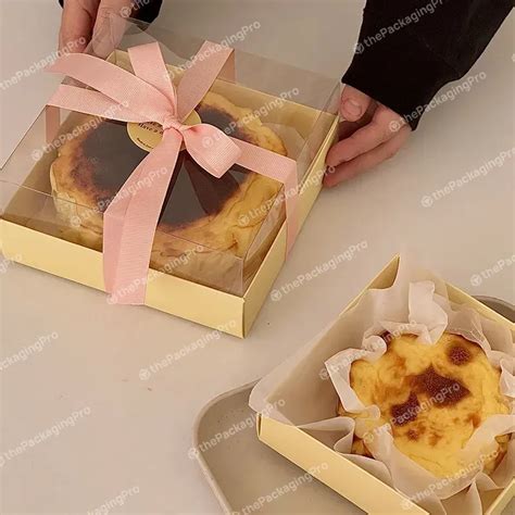 Manufacturer 4/6 Inch Cheese Cake Packaging Boxes Window Opening