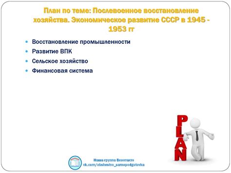 Послевоенное восстановление хозяйства. Экономическое развитие СССР в ...