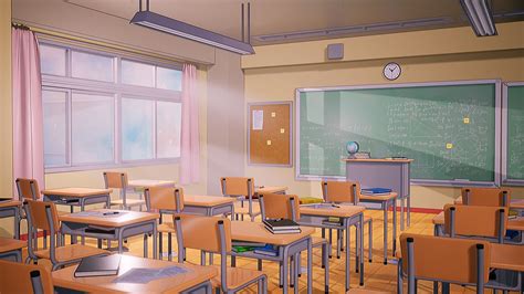 Classroom by Jordon BritzDecided to make an anime/toon style classroom ...