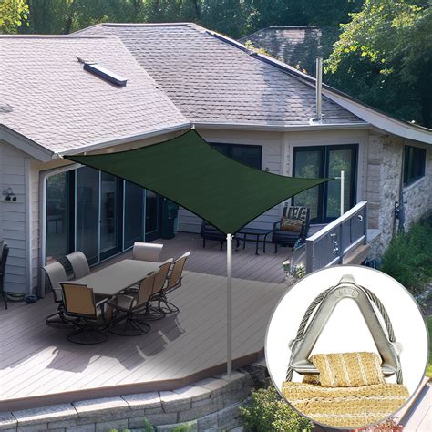 ShadeMart Pro Ring 11' x 26' Green Customized Size Sun Shade Sail