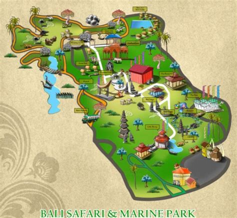 > Peta Lengkap Indonesia: Bali Safari & Marine Park Map