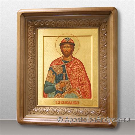 Икона Александр Невский, благоверный великий князь — купить рукописную ...