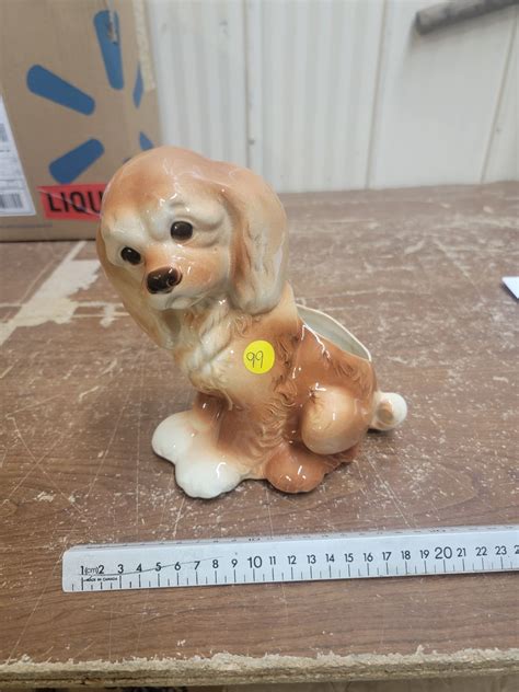 vintage ceramic dog planter - Schmalz Auctions
