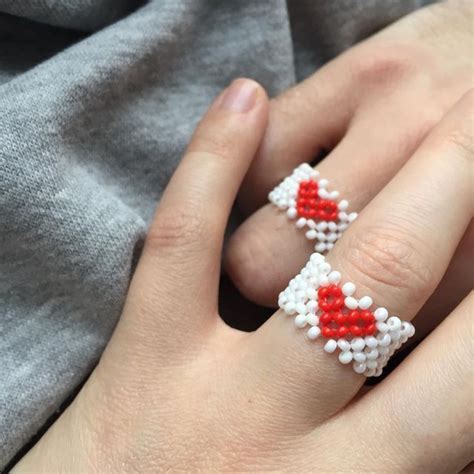 украшения из бисера | Архангельск on Instagram: "⠀ парные кольца ️ ...