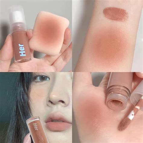 Herorange บลัชออน เนื้อลิขวิด สีนู้ดธรรมชาติ ติดทนนาน 6 สี | Shopee ...