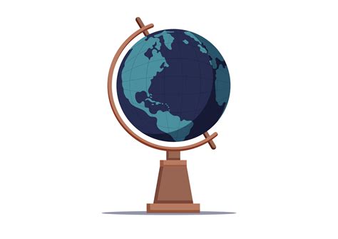 earth globe clipart vector flat design isolated  white background
